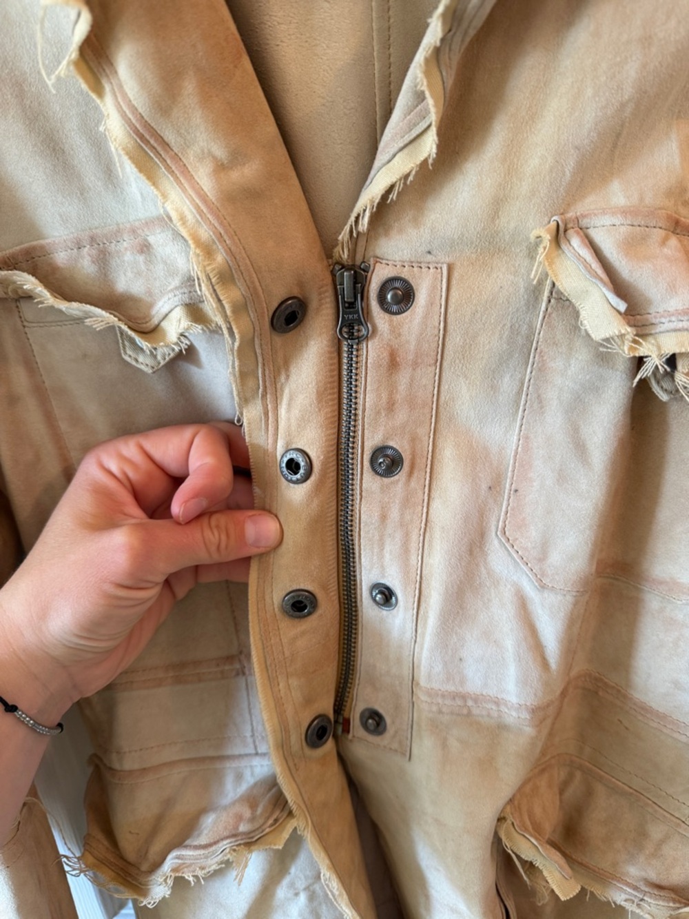 Jakett…etc. Meryl Waxed Suede Jacket Chamois leather jacket - Picture 6 of 17